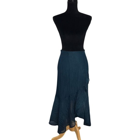 UnBranded Sample Ruffled Layered Skirt in Blue - Sz S* - Picture 1 of 6